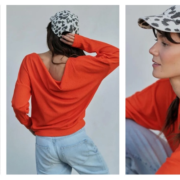 NWT ANTHRO Maeve Kasi Pullover Lightweight Sweater Tangerine Orange - Picture 6 of 16